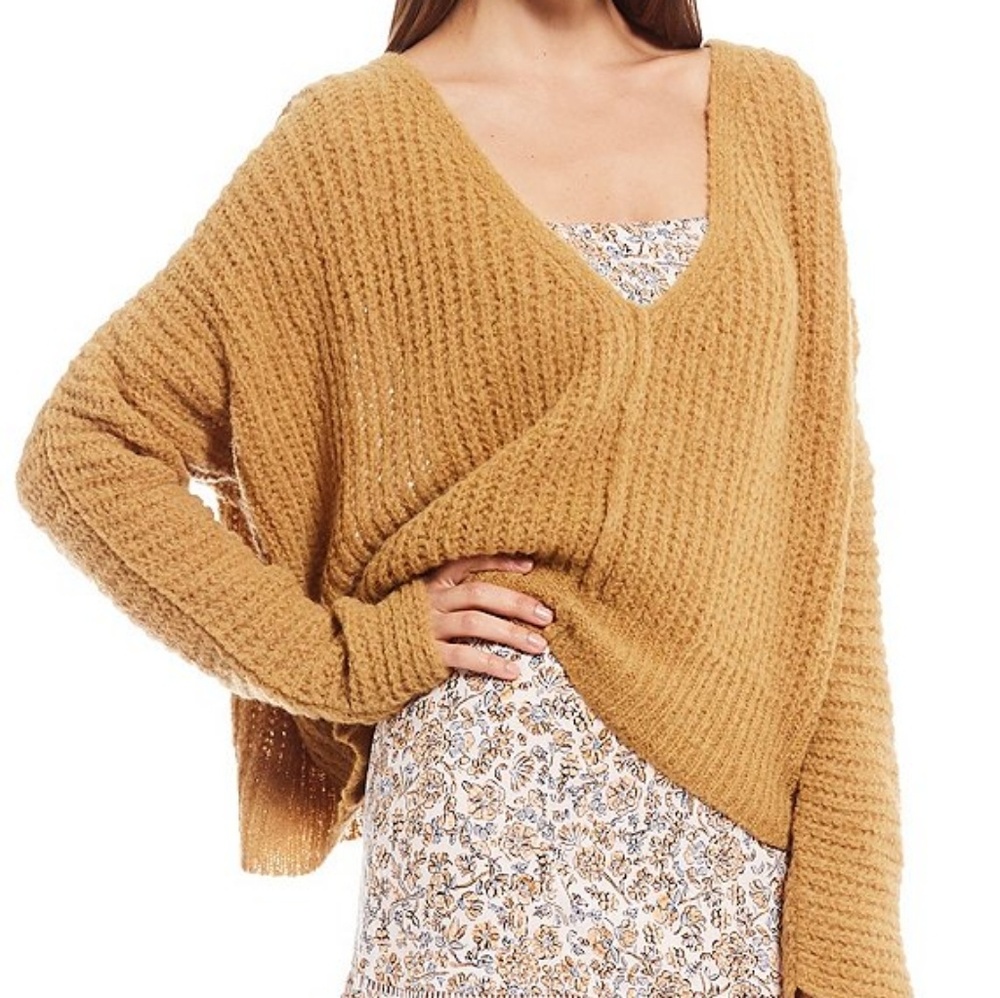 Free people brown pullover sweater